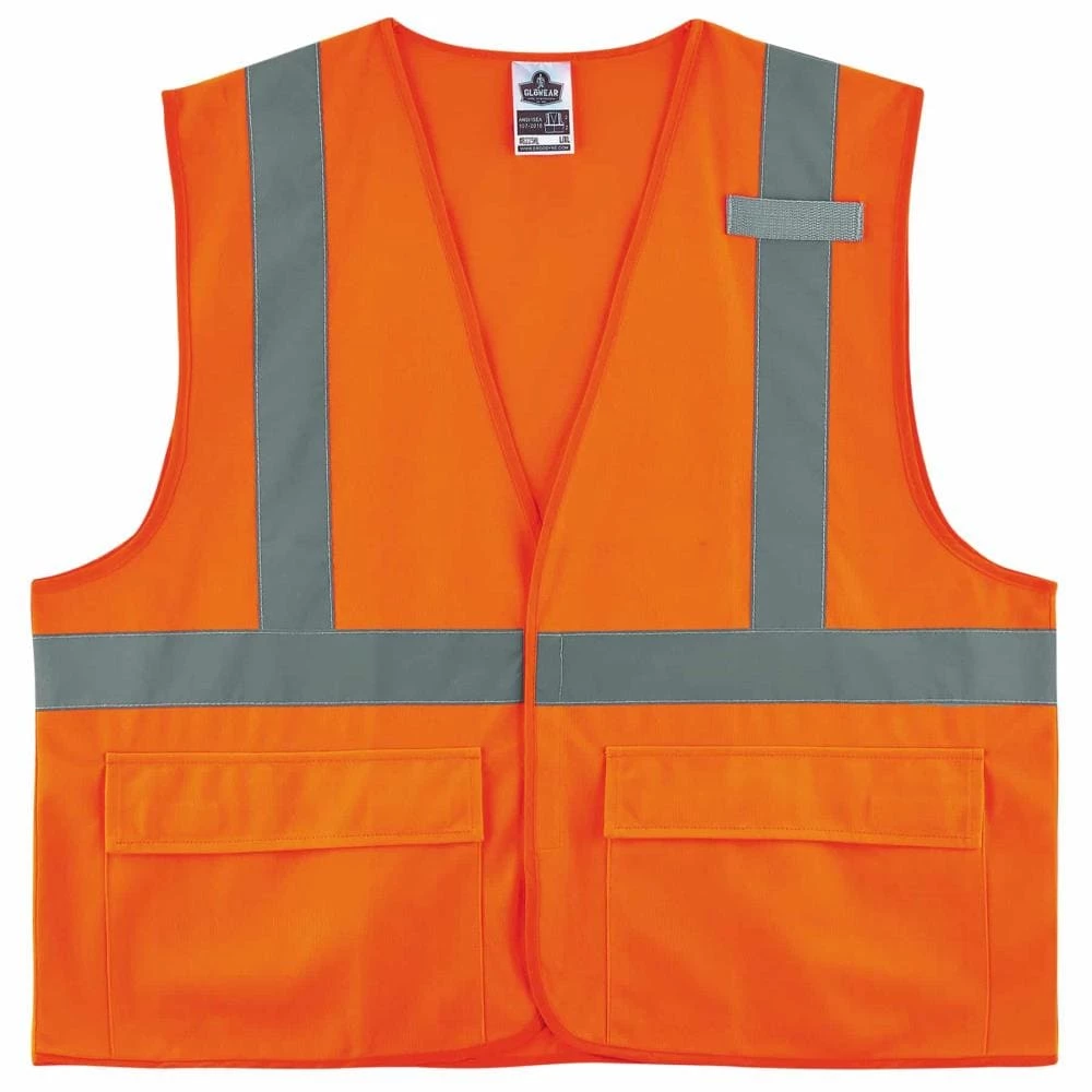 GloWear Safety Vests Small/Medium Orange Polyester High Visibility Enhanced Visibility (Reflective) Safety Vest 1 GloWear Safety Vests Small/Medium Orange Polyester High Visibility Enhanced Visibility (Reflective) Safety Vest