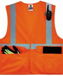 GloWear Safety Vests Large/X-Large Orange Polyester High Visibility Enhanced Visibility (Reflective) Safety Vest -Menards Safety Shop 13597965