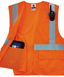 GloWear Safety Vests Large/X-Large Orange Polyester High Visibility Enhanced Visibility (Reflective) Safety Vest -Menards Safety Shop 13597966