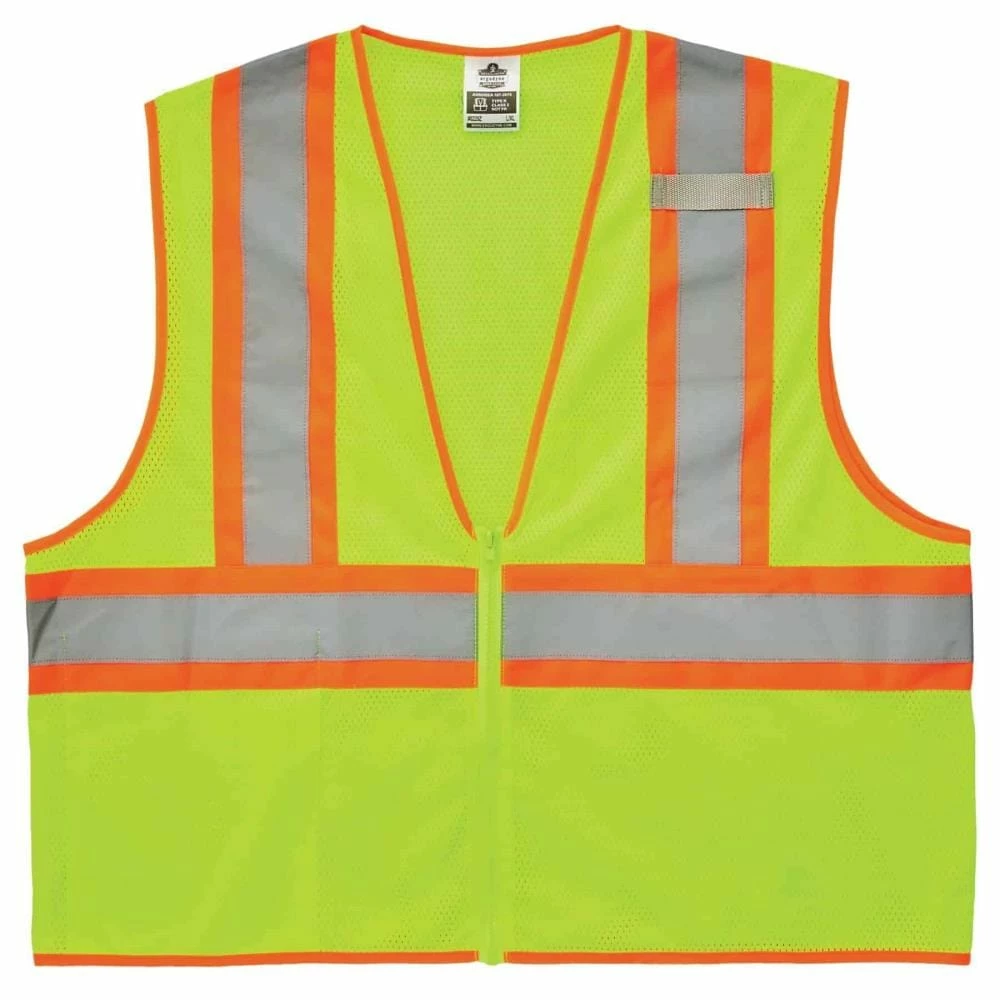 GloWear Safety Vests Large/X-Large Green Polyester High Visibility Enhanced Visibility (Reflective) Safety Vest 1 GloWear Safety Vests Large/X-Large Green Polyester High Visibility Enhanced Visibility (Reflective) Safety Vest