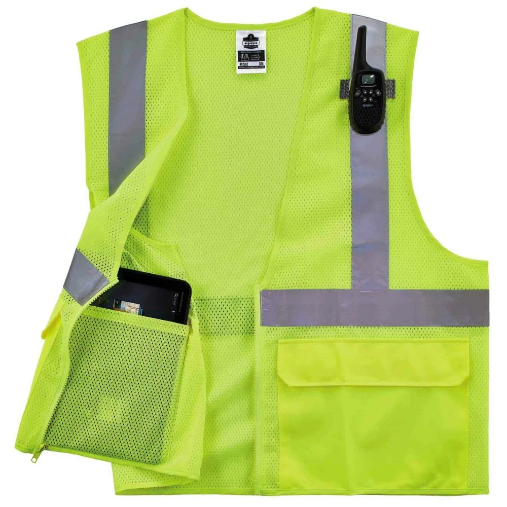 GloWear Safety Vests 2Xl/3Xl Green Polyester High Visibility Enhanced Visibility (Reflective) Safety Vest 4 GloWear Safety Vests 2Xl/3Xl Green Polyester High Visibility Enhanced Visibility (Reflective) Safety Vest - Image 4