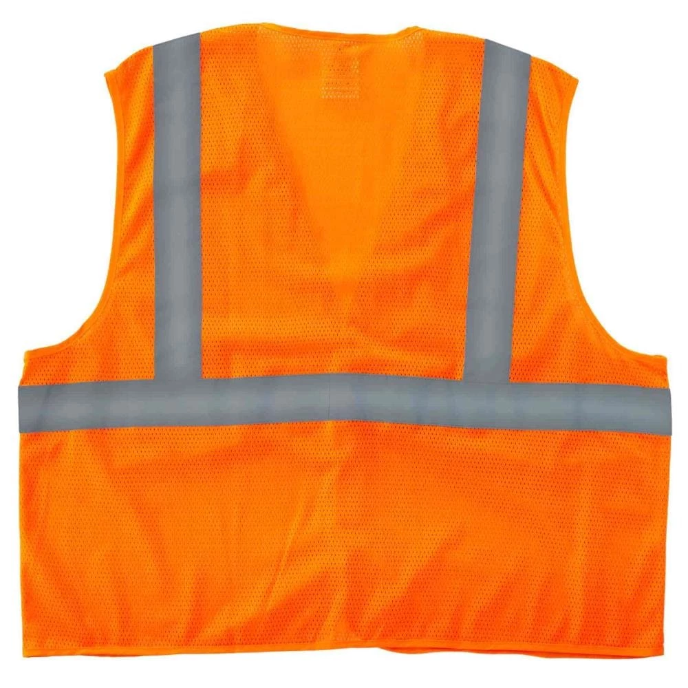 GloWear Safety Vests Small/Medium Orange Polyester High Visibility Enhanced Visibility (Reflective) Safety Vest 2 GloWear Safety Vests Small/Medium Orange Polyester High Visibility Enhanced Visibility (Reflective) Safety Vest - Image 2