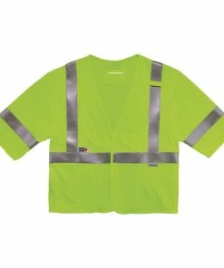 GloWear Safety Vests 2Xl/3Xl Green Modacrylic/Aramid High Visibility Enhanced Visibility (Reflective) Flame Resistant Safety Vest