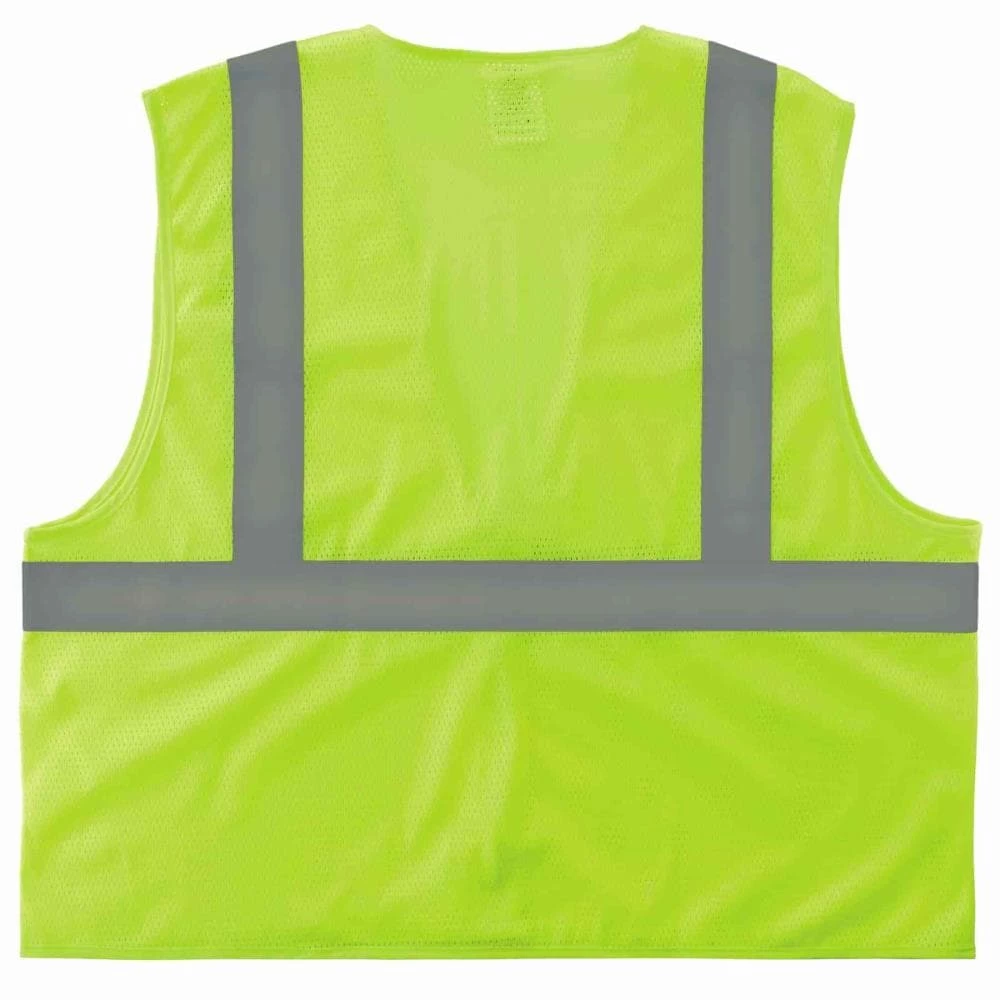 GloWear Safety Vests Small/Medium Green Polyester High Visibility Enhanced Visibility (Reflective) Safety Vest 2 GloWear Safety Vests Small/Medium Green Polyester High Visibility Enhanced Visibility (Reflective) Safety Vest - Image 2