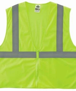 GloWear Safety Vests Small/Medium Green Polyester High Visibility Enhanced Visibility (Reflective) Safety Vest