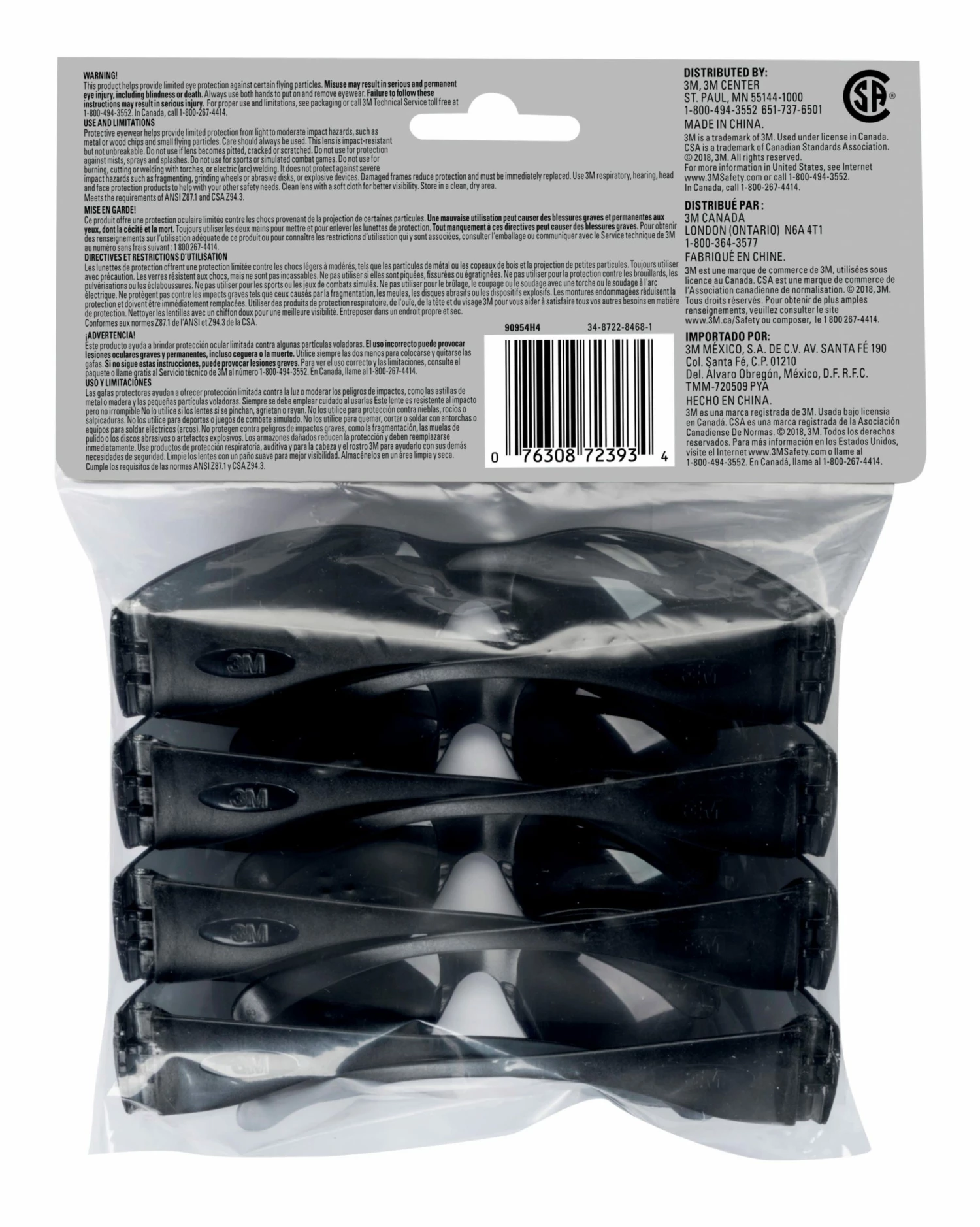 3M Eye Protection Outdoor Plastic Safety Glasses 2 3M Eye Protection Outdoor Plastic Safety Glasses - Image 2