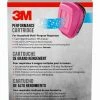 3M Respiratory Protection OV/P100 2-Pack Reusable P100 Chemical Carbon Filter