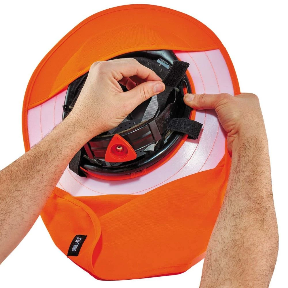 Chill-Its Hard Hat Accessories Ergodyne Chill-Its 6660 Hard Hat Brim w/Shade, Orange 3 Chill-Its Hard Hat Accessories Ergodyne Chill-Its 6660 Hard Hat Brim w/Shade, Orange - Image 3