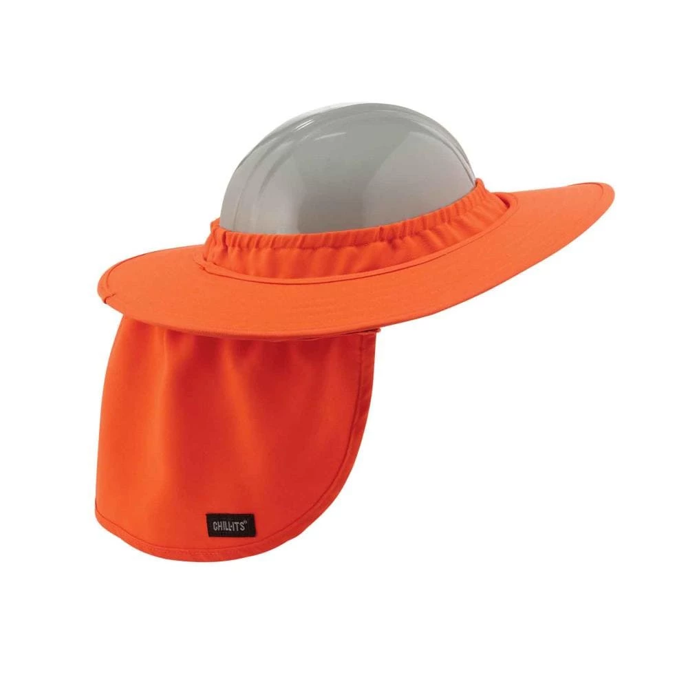 Chill-Its Hard Hat Accessories Ergodyne Chill-Its 6660 Hard Hat Brim w/Shade, Orange 1 Chill-Its Hard Hat Accessories Ergodyne Chill-Its 6660 Hard Hat Brim w/Shade, Orange