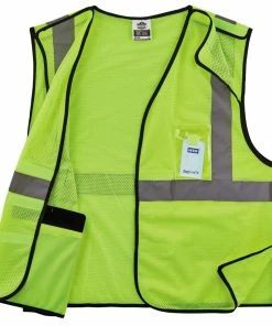 GloWear Safety Vests Small/Medium Green Polyester High Visibility Enhanced Visibility (Reflective) Safety Vest -Menards Safety Shop 14216695