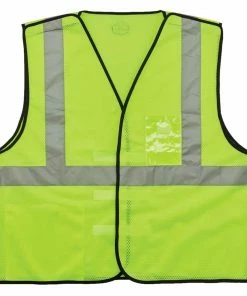 GloWear Safety Vests Small/Medium Green Polyester High Visibility Enhanced Visibility (Reflective) Safety Vest