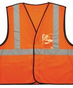 GloWear Safety Vests 2Xl/3Xl Orange Polyester High Visibility Enhanced Visibility (Reflective) Safety Vest