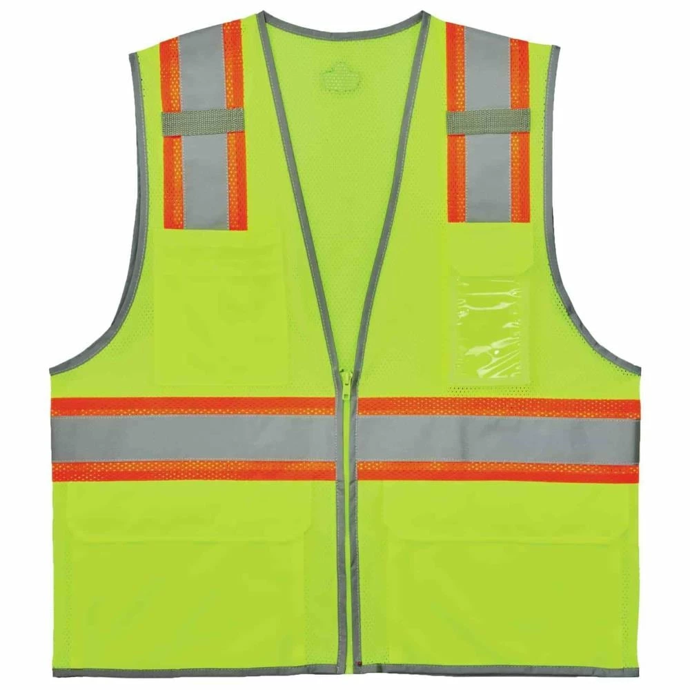 GloWear Safety Vests Large/X-Large Green Polyester High Visibility Enhanced Visibility (Reflective) Safety Vest 1 GloWear Safety Vests Large/X-Large Green Polyester High Visibility Enhanced Visibility (Reflective) Safety Vest