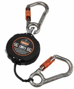 Squids Safety Accessories Ergodyne Squids 3011 Retractable Tool Lanyard with Carabiner Mount - 8-lbs, Black, Standard 12 Squids Safety Accessories Ergodyne Squids 3011 Retractable Tool Lanyard with Carabiner Mount - 8-lbs, Black, Standard -Menards Safety Shop 14217266