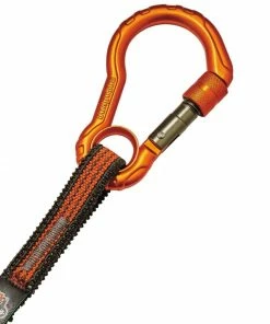 Squids Safety Accessories Ergodyne Squids 3100F(x) Tool Lanyard Single Carabiner - 10-lbs, Orange and Gray, Standard -Menards Safety Shop 14217821