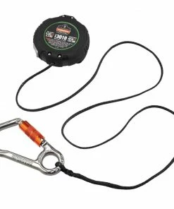 Squids Safety Accessories Ergodyne Squids 3010 Retractable Tool Lanyard with Belt Loop Clip - 5-lbs, Black, Standard