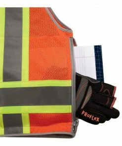 GloWear Safety Vests Small/Medium Orange Polyester High Visibility Enhanced Visibility (Reflective) Safety Vest -Menards Safety Shop 14220623