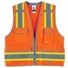 GloWear Safety Vests Small/Medium Orange Polyester High Visibility Enhanced Visibility (Reflective) Safety Vest