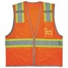 GloWear Safety Vests Large/X-Large Orange Polyester High Visibility Enhanced Visibility (Reflective) Safety Vest