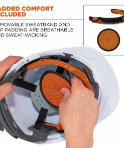 Skullerz Hard Hats Quick Adjusting Ratchet White Hard Hat -Menards Safety Shop 14225145