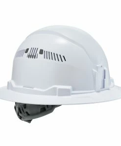 Skullerz Hard Hats Quick Adjusting Ratchet White Hard Hat