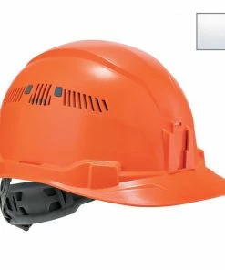 Skullerz Hard Hats Quick Adjusting Ratchet Orange Hard Hat