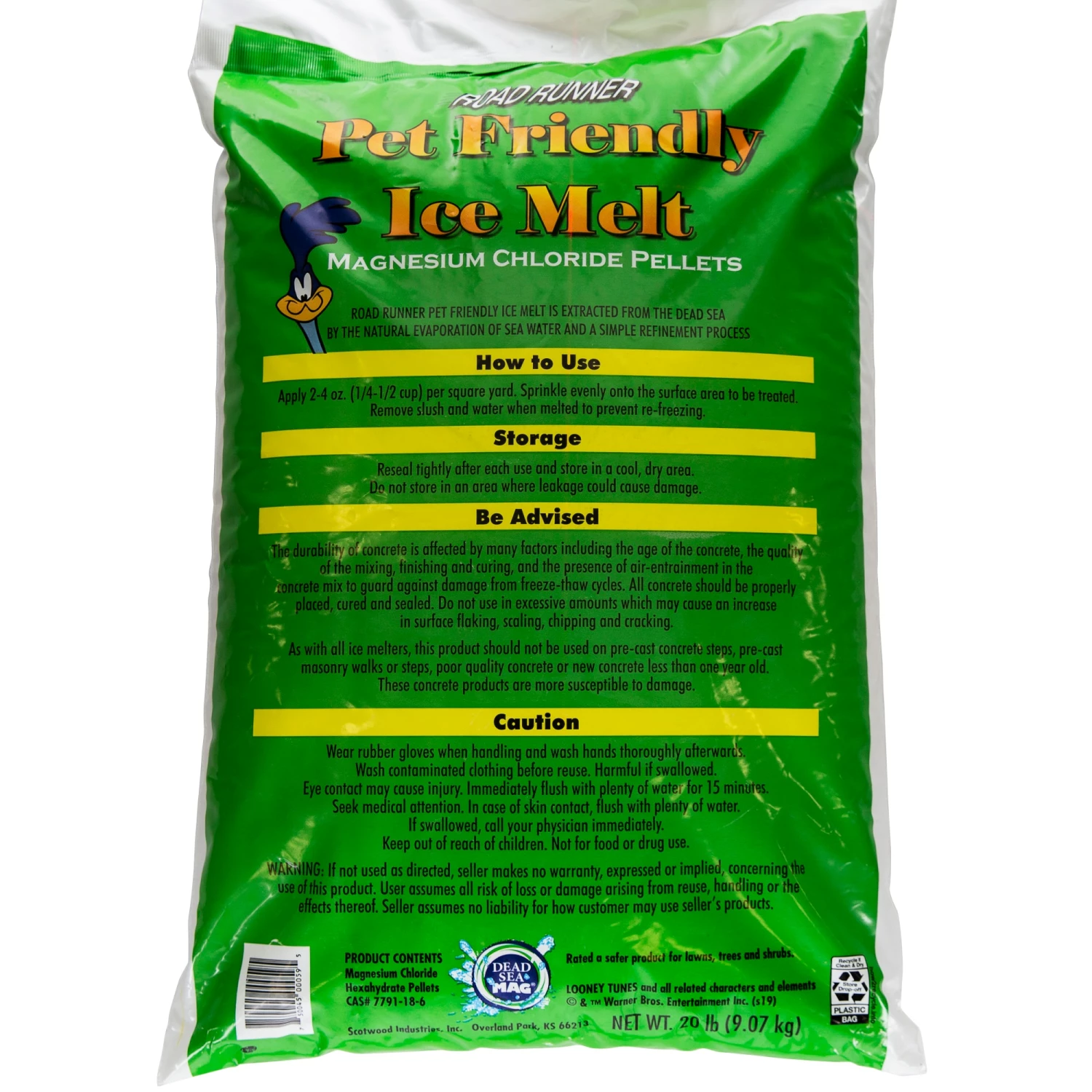 Road Runner 20-lb Natural Magnesium Chloride Ice Melt Pellets 4 Road Runner 20-lb Natural Magnesium Chloride Ice Melt Pellets - Image 4