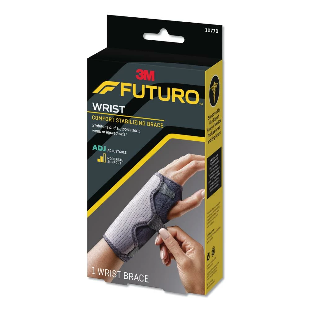 FUTURO Safety Accessories Adjustable Reversible Splint Wrist Brace, Fits Wrists 5-1/2-in- 8-1/2-in, Black 3 FUTURO Safety Accessories Adjustable Reversible Splint Wrist Brace, Fits Wrists 5-1/2-in- 8-1/2-in, Black - Image 3
