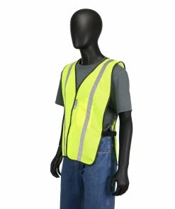 Safety Works Safety Vests One Size Fits Most Green Polyester High Visibility Enhanced Visibility (Reflective) Safety Vest -Menards Safety Shop 15770683