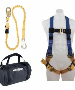 Werner Safety Accessories Aerial Kit with BaseWear Std Harness, 6-ft SoftCoil Lanyard Fall Protection Equipment