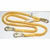 Werner Safety Accessories 6-ft SoftCoil Twinleg Lanyard (Energy Absorbing inner Core, Snap Hook) Fall Protection Equipment