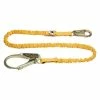 Werner Safety Accessories 6-ft SoftCoil Single Leg Lanyard (Energy Absorbing inner Core, Snap Hook, Rebar Hook) Fall Protection Equipment