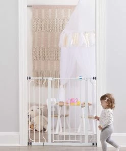 Regalo Child Safety 1160 38.5-in x 30-in White Metal Safety Gate -Menards Safety Shop 16114779