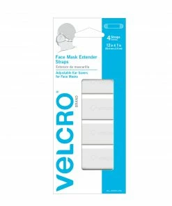 VELCRO Brand Face Masks 4-Pack Reusable Not Rated One Size Fits Most All-purpose Face Mask Extender