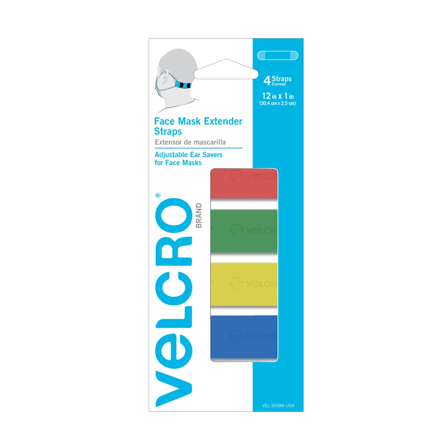 VELCRO Brand Face Masks 4-Pack Reusable Not Rated One Size Fits Most All-purpose Face Mask Extender 1 VELCRO Brand Face Masks 4-Pack Reusable Not Rated One Size Fits Most All-purpose Face Mask Extender
