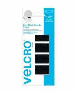 VELCRO Brand Face Masks 4-Pack Reusable Not Rated One Size Fits Most All-purpose Face Mask Extender
