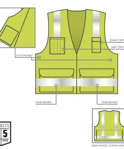 GloWear Safety Vests 4Xl/5Xl Green Polyester High Visibility Enhanced Visibility (Reflective) Safety Vest -Menards Safety Shop 42162141