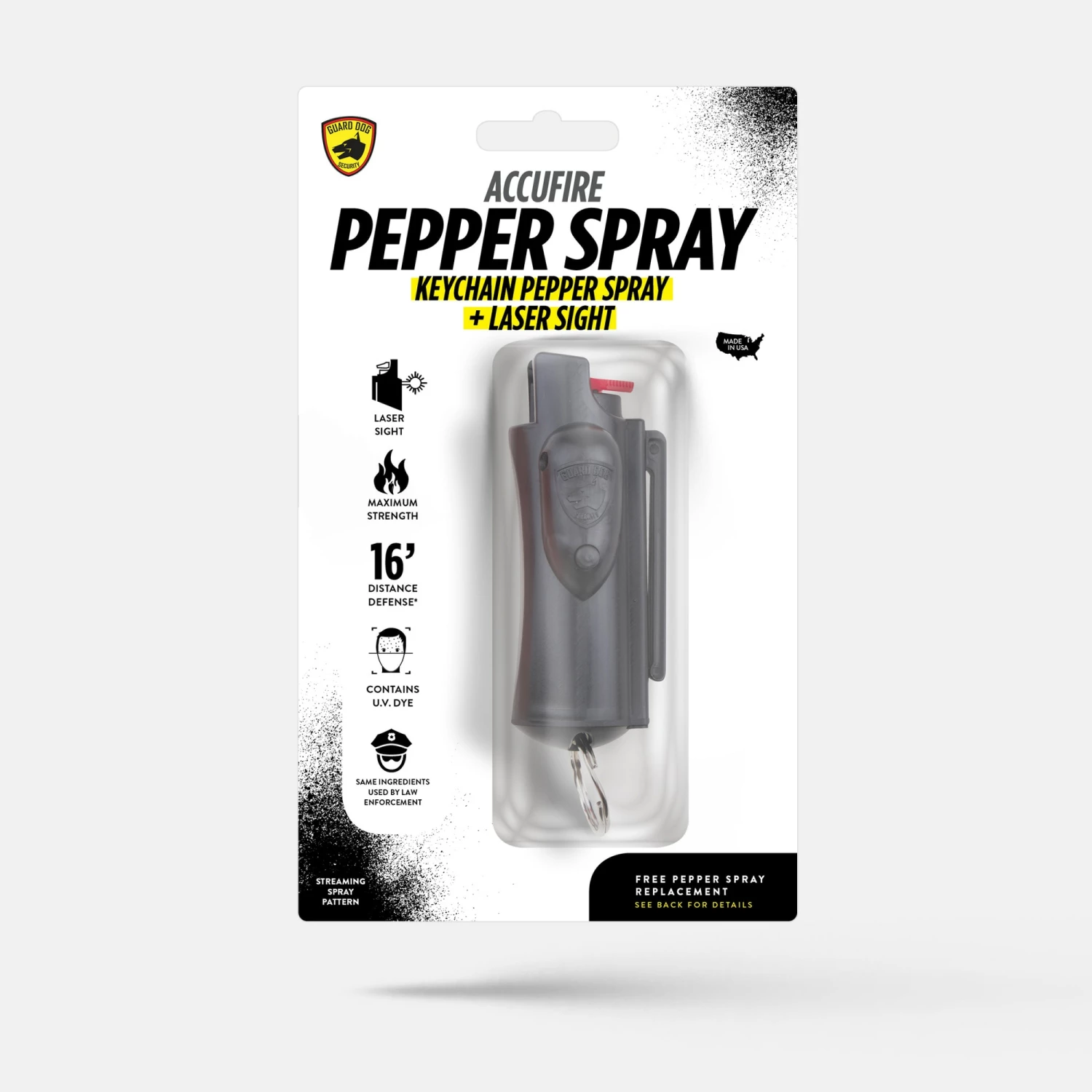 Guard Dog Security AccuFire Pepper Spray Black 6 Guard Dog Security AccuFire Pepper Spray Black - Image 6