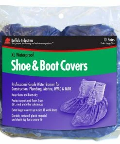 Buffalo Industries Protective Clothing XL Waterproof Shoe Cover 10 Pair Bag