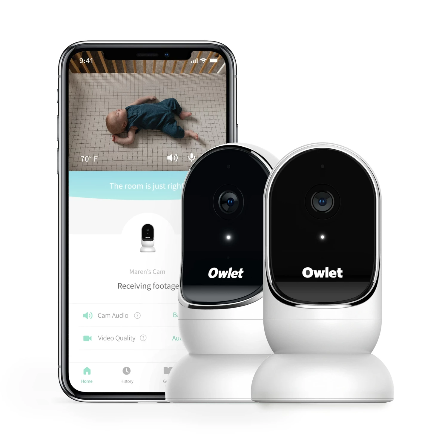 Owlet Child Safety Owlet Cam Smart HD Video Baby Monitor 2 Pack 1 Owlet Child Safety Owlet Cam Smart HD Video Baby Monitor 2 Pack