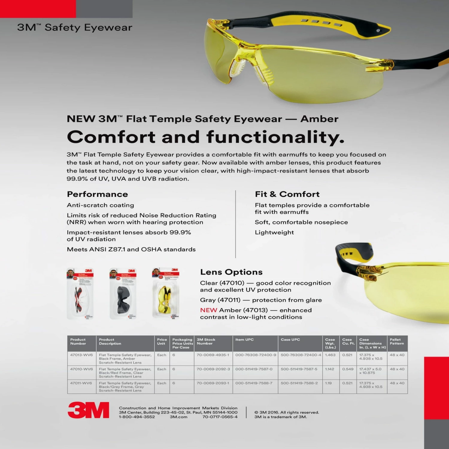 3M Eye Protection Flat Temple Plastic Safety Glasses 4 3M Eye Protection Flat Temple Plastic Safety Glasses - Image 4