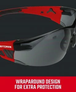 CRAFTSMAN Eye Protection CMXPERA220 Comfort Fit Safety Glasses- Smoke Plastic Safety Glasses -Menards Safety Shop 45417410 scaled
